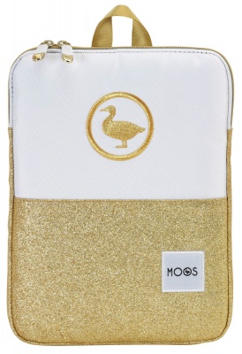 Moos Gold & White Laptop/Tablet Case 10.6'' RRP 12.99 CLEARANCE XL 2.99 or 2 for 4